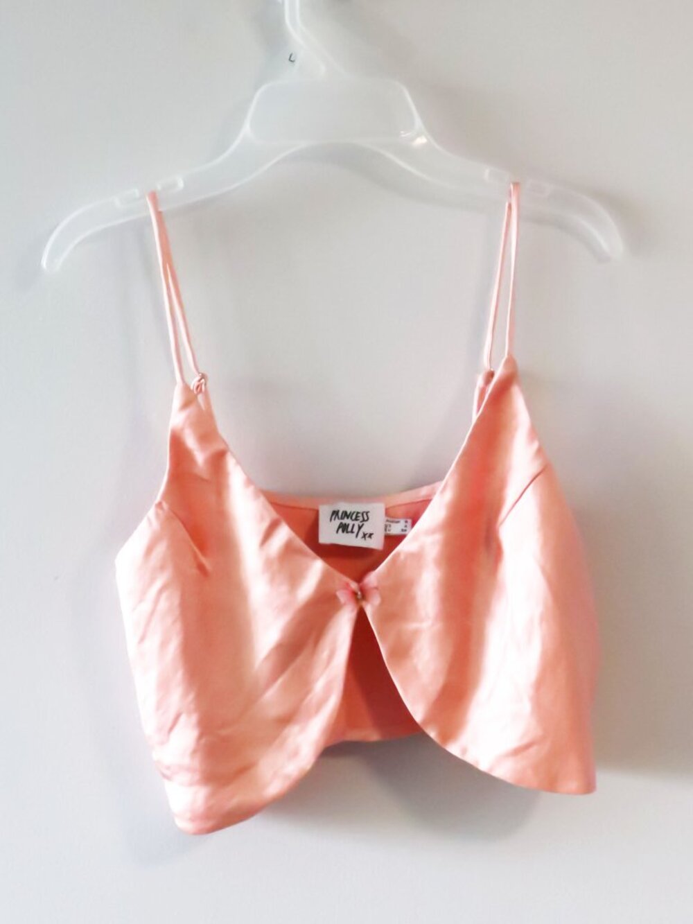 Princess Polly Bubblegum Pink Butterfly Bralette Crop Top